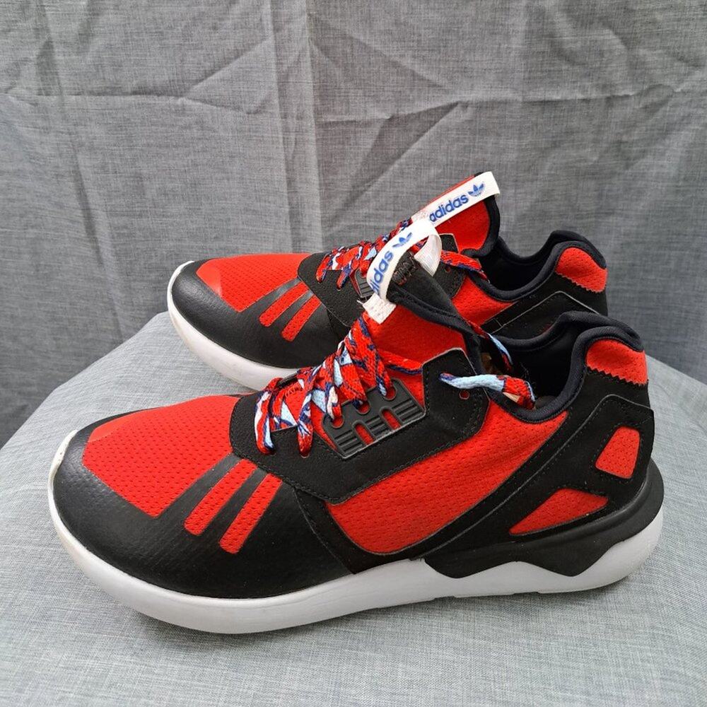 %Adidas Tubular Runner - B25952 Red/Blk/Wht Mens US 11.5 / A53